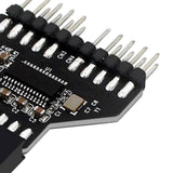 Maxbell USB2.0 Motherboard 9Pin USB Header Female 1 to 2 Male Board Adapter USB Hub
