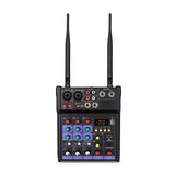 Maxbell 4 Channel Audio Mixer Console Built in Reverb Effect for Power Amplifier