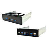Maxbell 5.25 inch Front Panel USB Hub 4 USB 3.0 Port+2 USB2.0 Port High Speed for PC
