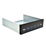 Maxbell 5.25 inch Front Panel USB Hub 4 USB 3.0 Port+2 USB2.0 Port High Speed for PC