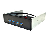 Maxbell Front Panel USB Hub 4 USB 3.0 Port 19 Pin to 4 Interface for Computer PC