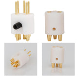 Maxbell 5 Pins Tonearm Plug Din Connector Fast Transmission for Turntable Recorder Male Plug