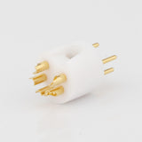Maxbell 5 Pins Tonearm Plug Din Connector Fast Transmission for Turntable Recorder Male Plug