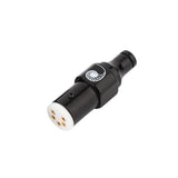 Maxbell HiFi Vinyl LP Phono Black Tonearm Connector 5 Pins Plug for Party