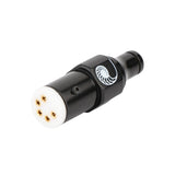 Maxbell HiFi Vinyl LP Phono Black Tonearm Connector 5 Pins Plug for Party