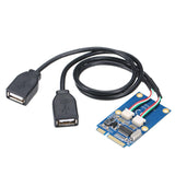 Maxbell Mini Pci-E to USB Adapter Card Conversion Extender Express with USB cables