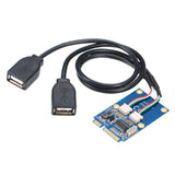Maxbell Mini Pci-E to USB Adapter Card Conversion Extender Express with USB cables
