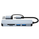 Maxbell 5 in 1 USB3.0 & USB C Hub USB3.0 & USB C to USB Adapter for PC Keyboard
