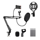 Maxbell Cantilever Mic Stand NB35 Professional Scissor Arm for Radio Broadcasting Option 4