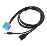 Maxbell AUX USB Adapter Cable Convertor Connector for Lancia Notebook Car Stereo