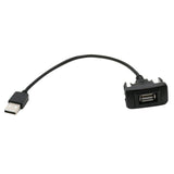 Maxbell Car Dashboard Flush USB 2.0 Port Panel Male to Female Durable