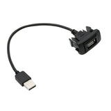 Maxbell Car Dashboard Flush USB 2.0 Port Panel Male to Female Durable