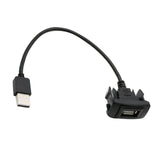 Maxbell Car Dashboard Flush USB 2.0 Port Panel Male to Female Durable