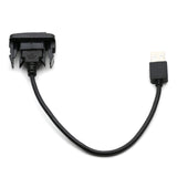 Maxbell Car Dashboard Flush USB 2.0 Port Panel Male to Female Durable