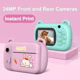 Maxbell Children Digital Instant Print Camera Durable for Birthday Gift Student Pink