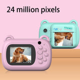 Maxbell Children Digital Instant Print Camera Durable for Birthday Gift Student Pink