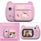 Maxbell Children Digital Instant Print Camera Durable for Birthday Gift Student Pink