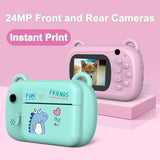 Maxbell Children Digital Instant Print Camera Durable for Birthday Gift Student Pink