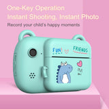 Maxbell Children Digital Instant Print Camera Durable for Birthday Gift Student Blue