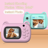 Maxbell Children Digital Instant Print Camera Durable for Birthday Gift Student Blue