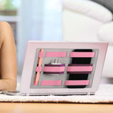 Maxbell Laptop Back Storage Bag High Elasticity Multifunction for Back Cover Board Pink