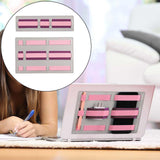 Maxbell Laptop Back Storage Bag High Elasticity Multifunction for Back Cover Board Pink