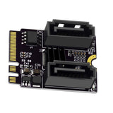 Maxbell M2 to SATA 3.0 Expansion Card WiFi PCIe 3.0 A+E for PC Computers
