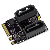 Maxbell M2 to SATA 3.0 Expansion Card WiFi PCIe 3.0 A+E for PC Computers
