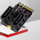 Maxbell M2 to SATA 3.0 Expansion Card WiFi PCIe 3.0 A+E for PC Computers