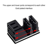 Maxbell SATA Adapter Converter Angle 7Pin Male to Female for Motherboard Mainboard 90 degree
