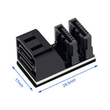 Maxbell SATA Adapter Converter Angle 7Pin Male to Female for Motherboard Mainboard 90 degree