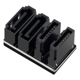 Maxbell SATA Adapter Converter Angle 7Pin Male to Female for Motherboard Mainboard 180 degree