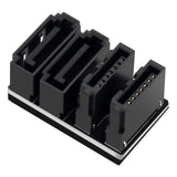 Maxbell SATA Adapter Converter Angle 7Pin Male to Female for Motherboard Mainboard 180 degree