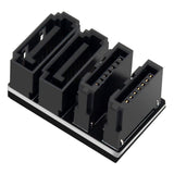 Maxbell SATA Adapter Converter Angle 7Pin Male to Female for Motherboard Mainboard 180 degree