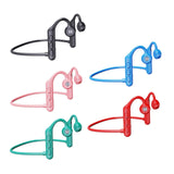 Maxbell Waterproof Air Conduction Headphones 8H playing time for Cycling Gym Working Black