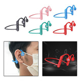 Maxbell Waterproof Air Conduction Headphones 8H playing time for Cycling Gym Working Black