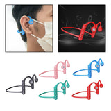 Maxbell Waterproof Air Conduction Headphones 8H playing time for Cycling Gym Working Black