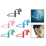 Maxbell Waterproof Air Conduction Headphones 8H playing time for Cycling Gym Working Black