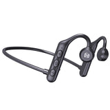 Maxbell Waterproof Air Conduction Headphones 8H playing time for Cycling Gym Working Black