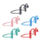 Maxbell Waterproof Air Conduction Headphones 8H playing time for Cycling Gym Working Black