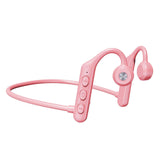 Maxbell Waterproof Air Conduction Headphones 8H playing time for Cycling Gym Working Pink