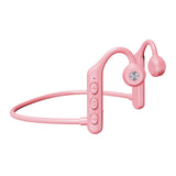 Maxbell Waterproof Air Conduction Headphones 8H playing time for Cycling Gym Working Pink
