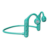 Maxbell Waterproof Air Conduction Headphones 8H playing time for Cycling Gym Working Green