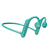 Maxbell Waterproof Air Conduction Headphones 8H playing time for Cycling Gym Working Green