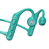 Maxbell Waterproof Air Conduction Headphones 8H playing time for Cycling Gym Working Green