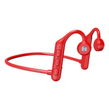 Maxbell Waterproof Air Conduction Headphones 8H playing time for Cycling Gym Working Red