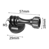 Maxbell Tripod Mount Adapter for 109 1/4 Thread Adapter Selfie Sticks Action Cameras Black