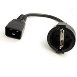 Maxbell i IEC320-C20 EU 4.8mm Power Supply Adapter Cable 0.3M Extension Universal