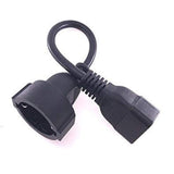 Maxbell i IEC320-C20 EU 4.8mm Power Supply Adapter Cable 0.3M Extension Universal
