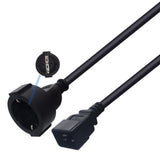 Maxbell i IEC320-C20 EU 4.8mm Power Supply Adapter Cable 0.3M Extension Universal